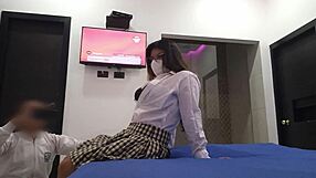 this dirty professor is fucking his lazy latina student doggystyle to help her pass math. homemade sex that's super hot.