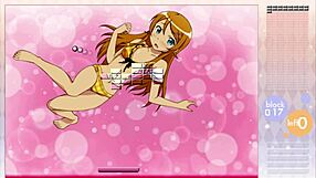 i watch kousaka kirino strip in arkanoid gameply