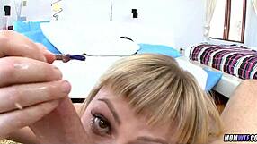 Wet Cock Sucking Session By Horny Blonde Milf