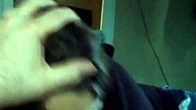 Girlfriend's blowjob contrasts with friend's watching