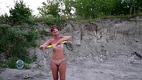 Soap Bubbles Outdoor Naked Nude Amateurs