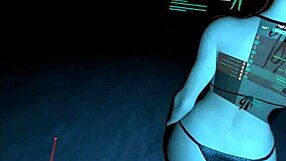 In the virtual reality game, Captain engages in hardcore action with big ass