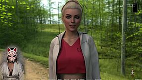 big tits milf gives handjob on parking lot