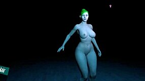 In the virtual reality game, Captain engages in hardcore action with big ass