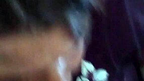 Girlfriend's blowjob contrasts with friend's watching