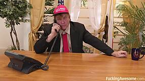 Diamond Helps Her Commander In Chief Get A Load Off With Big Tits Doggy Cumshot