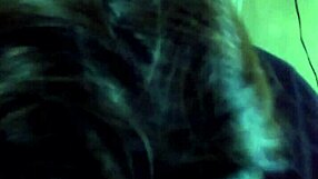 Girlfriend's blowjob contrasts with friend's watching