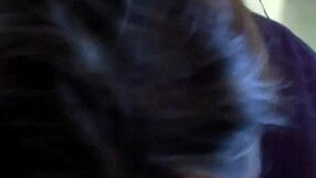 Girlfriend's blowjob contrasts with friend's watching