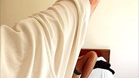 Tiina Strips And Shows Pussy!