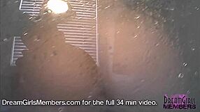 Look at this big booty cutie stripping and showering – what a tease!