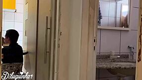 Tio arrives from trip and flirts with friend in brazilian hardcore