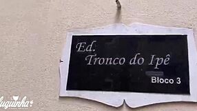 Tio arrives from trip and flirts with friend in brazilian hardcore