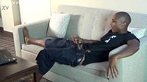 Milan Dior gives ebony blowjob to big black cock in Italy