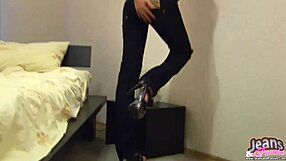 Femdom Goddess Commands You to Jerk Off in Skinny Jeans