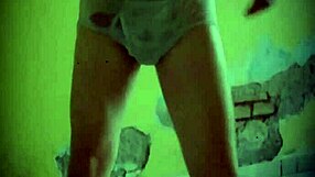 Gay fetish video of huge cock in wet panties, alejandro mistral masturbates solo