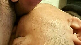 gay guy gives bestial blowjob to hot companion, swallowing it all. he moans during the act.