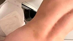 Risky Public Peering, Blowjob, Ass Eating, And Huge Creampie In The Shower