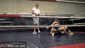 European Lesbian Babes Get Intense in a Passionate Wrestling Match