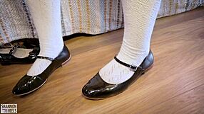 Young Redhead Shannon Heels Rubs Her Wet Pussy Clit In Uniform After Class