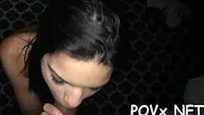 This tight teen 18+ gives amazing blowjob and fucks hard