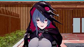 Honkai impact raven relaxes at the spa for her birthday