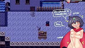 Iruru gets bound for masturbation and sex in the magical forest! 😈 Hentai humiliation part 4.