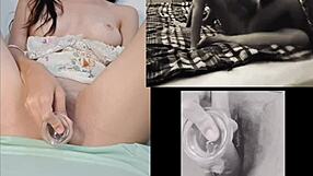 Masturbating While Watching Sexy Lesbian Amateurs