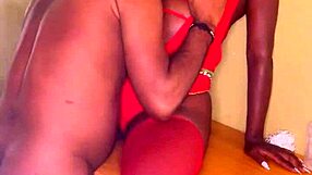 Lady in red wants to fuck you hard