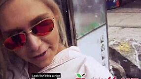 Pov pickup of German teen slut Lena Nitro fucked publicly in bar