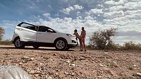 Pulled Over for Wild Sex in Desert Heat