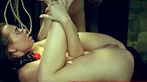 Aidra Fox in extreme anal fisting bondage.