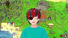 some hot underwear hornycraft with big tits cosplay 😈