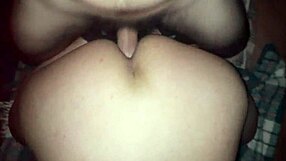 Intense anal creampie floods ass with cum