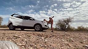 Pulled Over for Wild Sex in Desert Heat