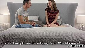 Erotic teen nympho stretches her tight spread pussy wide open and loses her virginity.