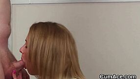 Wicked Stunner Swallows Blowbang Cum