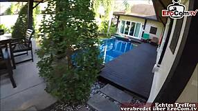 Blonde Tourist On Vacation With German Friend