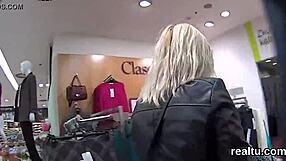 Fantastic Czech Teen Intensely Seduced In Hypermarket Undressing For Blowjob Striptease And Hardcore Pov Fucking Exposing Asshole