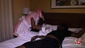 I stuff the anime maid's big ass with my fat cock in cosplay