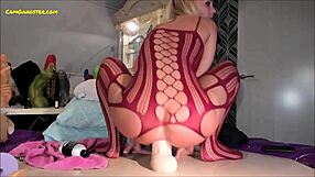 siswet destroys her ass with huge dildo - watch her live on camgangster com