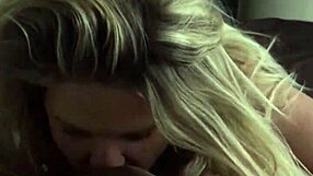 Hot Blonde Plays With Dick!