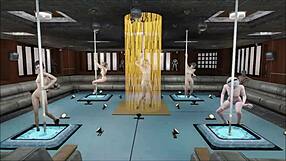 Fallout 4 Multi Pole Dance With Sexy Anime Hentai Characters