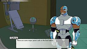 18titans part 11 - ravens emotional boobjob in hentai