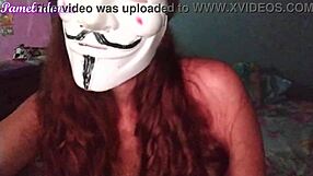 Skinny Latina In Red Or Black Lingerie With Clothes Ripped