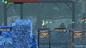 the pretty blonde explores wizard lilia in new hentai gameplay.