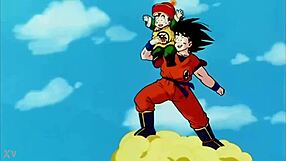 Latino version of Dragon Ball Z opening theme plays.