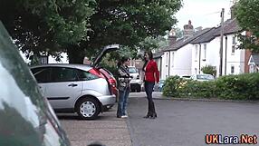 Feeling the intense passion in this threesome with stockings and big cocks