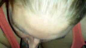 Husband swallows black cock in interracial encounter