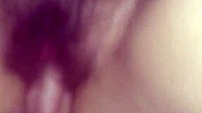 Sloppy creampie fills hairy dripping cunt after ripping clothes