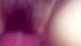 Sloppy creampie fills hairy dripping cunt after ripping clothes